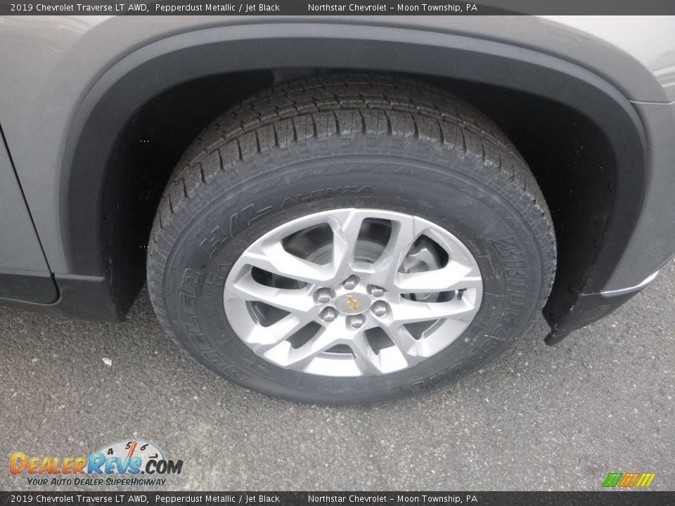 2019 Chevrolet Traverse LT AWD Pepperdust Metallic / Jet Black Photo #9