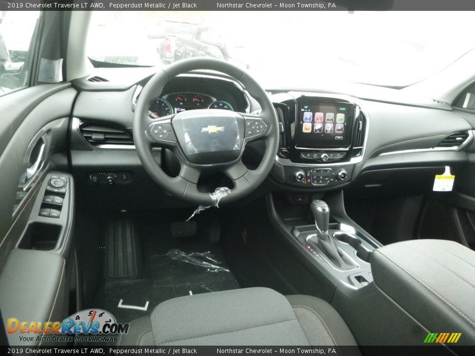 2019 Chevrolet Traverse LT AWD Pepperdust Metallic / Jet Black Photo #14