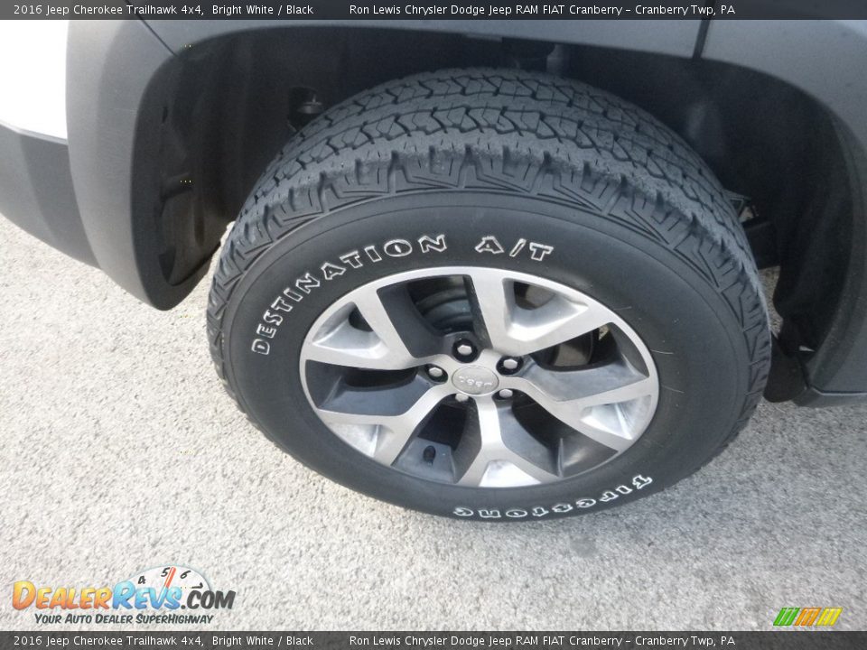 2016 Jeep Cherokee Trailhawk 4x4 Bright White / Black Photo #3
