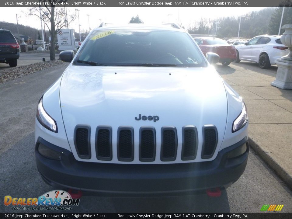 2016 Jeep Cherokee Trailhawk 4x4 Bright White / Black Photo #5