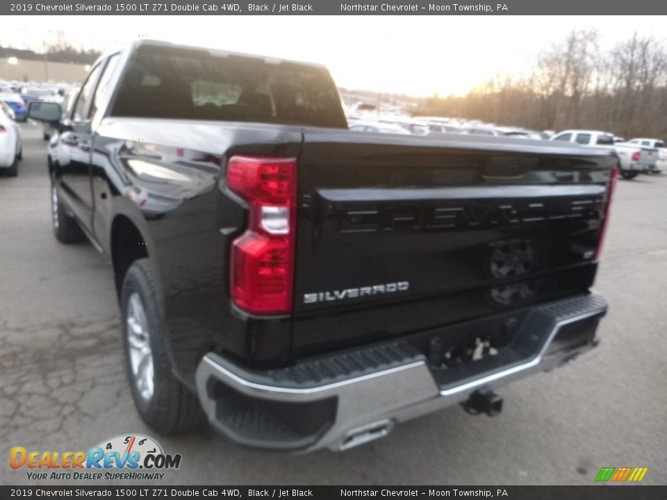 2019 Chevrolet Silverado 1500 LT Z71 Double Cab 4WD Black / Jet Black Photo #3