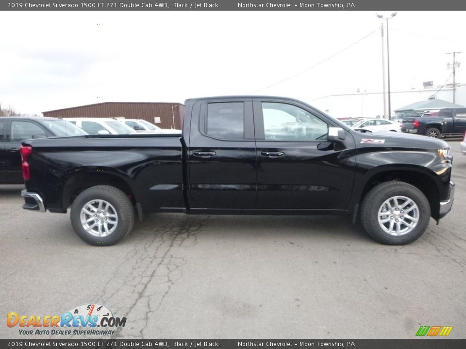 2019 Chevrolet Silverado 1500 LT Z71 Double Cab 4WD Black / Jet Black Photo #6