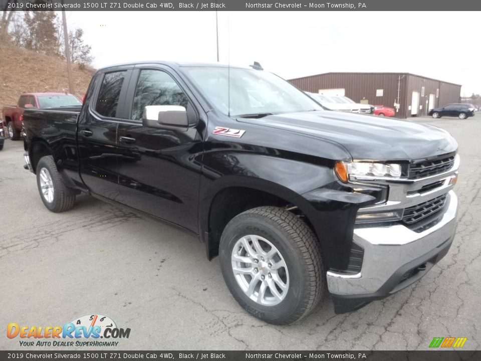 2019 Chevrolet Silverado 1500 LT Z71 Double Cab 4WD Black / Jet Black Photo #7