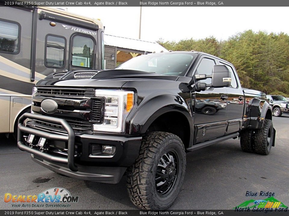 2019 Ford F350 Super Duty Lariat Crew Cab 4x4 Agate Black / Black Photo #1