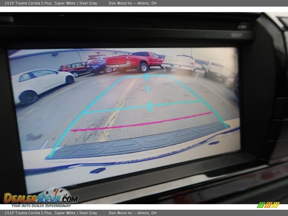 2016 Toyota Corolla S Plus Super White / Steel Gray Photo #3