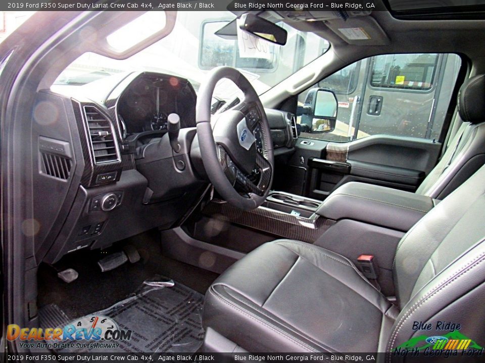 2019 Ford F350 Super Duty Lariat Crew Cab 4x4 Agate Black / Black Photo #4