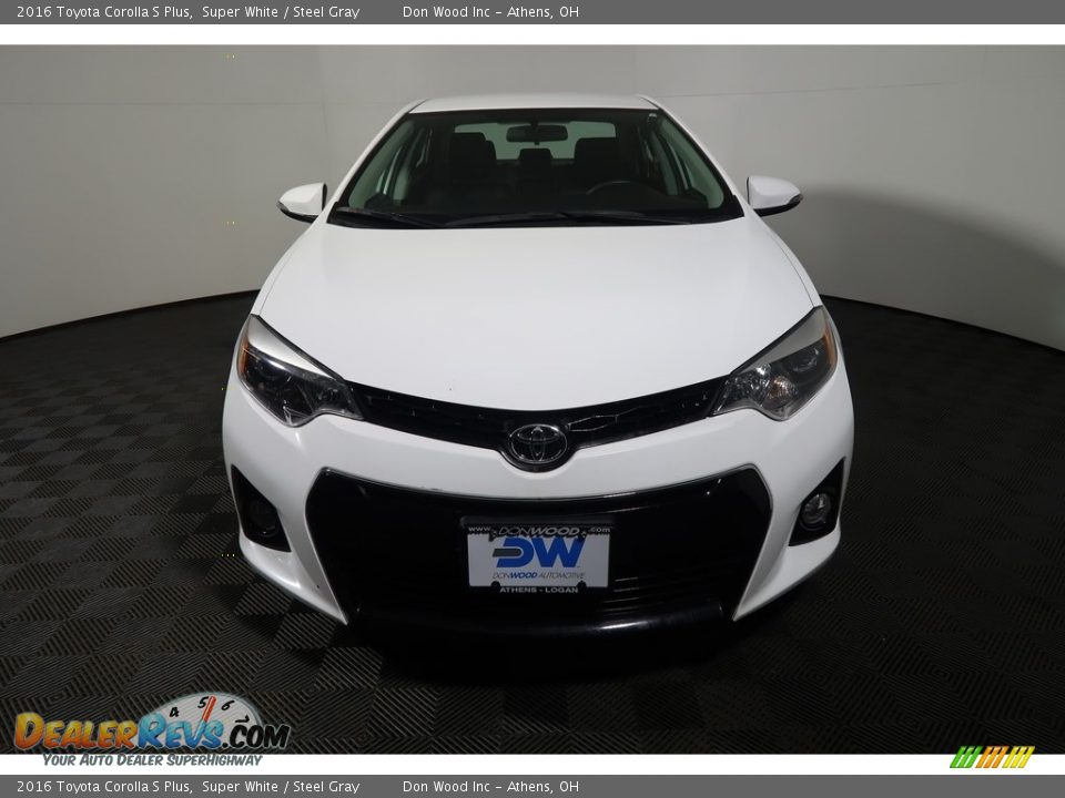 2016 Toyota Corolla S Plus Super White / Steel Gray Photo #6