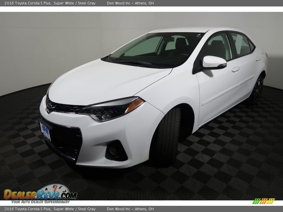 2016 Toyota Corolla S Plus Super White / Steel Gray Photo #7