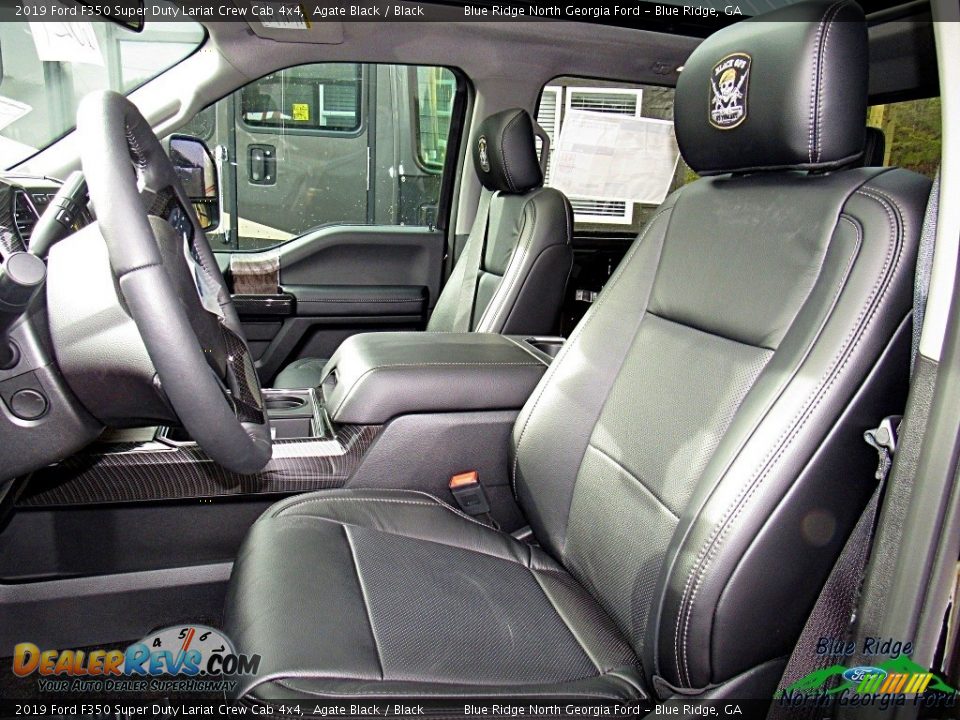 2019 Ford F350 Super Duty Lariat Crew Cab 4x4 Agate Black / Black Photo #6