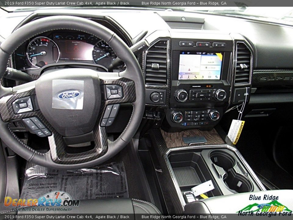 2019 Ford F350 Super Duty Lariat Crew Cab 4x4 Agate Black / Black Photo #7