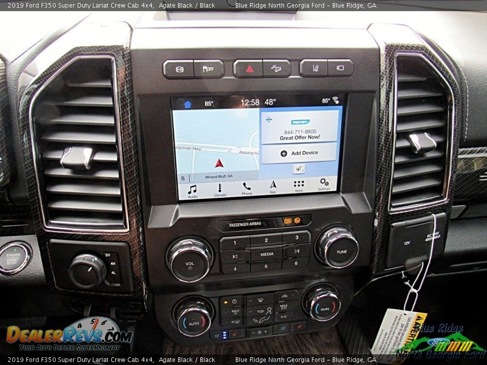 2019 Ford F350 Super Duty Lariat Crew Cab 4x4 Agate Black / Black Photo #8