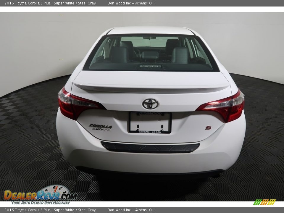 2016 Toyota Corolla S Plus Super White / Steel Gray Photo #11
