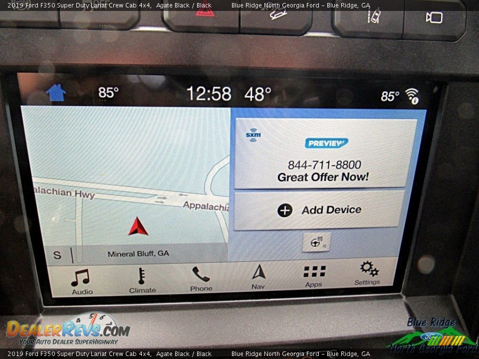 2019 Ford F350 Super Duty Lariat Crew Cab 4x4 Agate Black / Black Photo #9