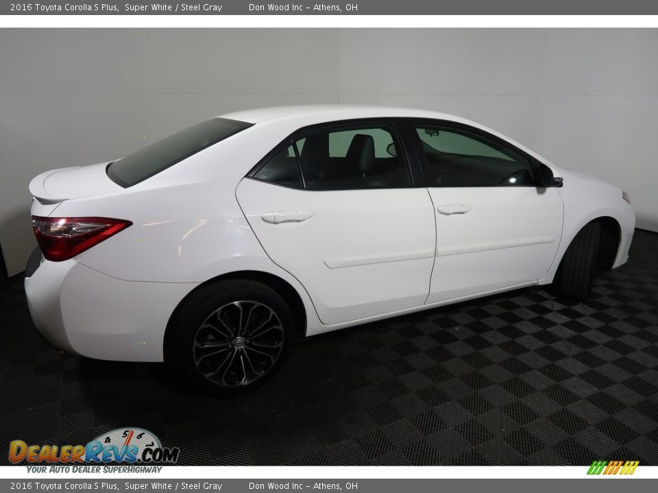 2016 Toyota Corolla S Plus Super White / Steel Gray Photo #13