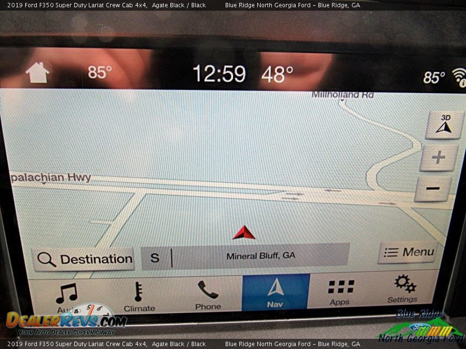 2019 Ford F350 Super Duty Lariat Crew Cab 4x4 Agate Black / Black Photo #10