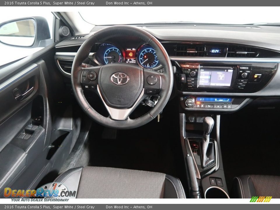 2016 Toyota Corolla S Plus Super White / Steel Gray Photo #17
