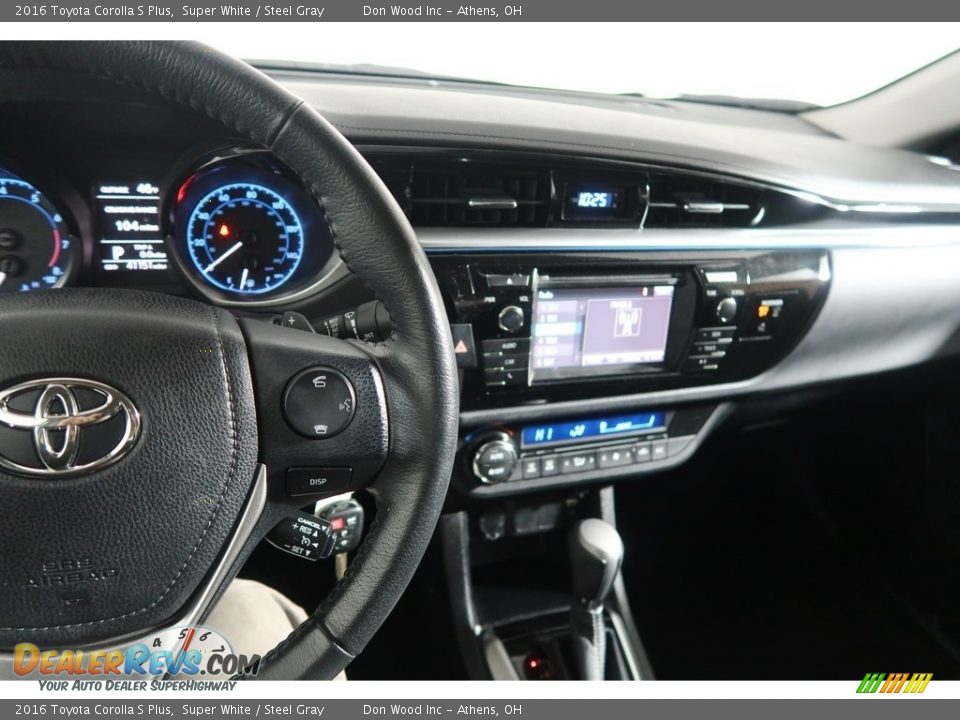 2016 Toyota Corolla S Plus Super White / Steel Gray Photo #21