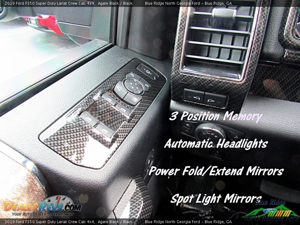 2019 Ford F350 Super Duty Lariat Crew Cab 4x4 Agate Black / Black Photo #18