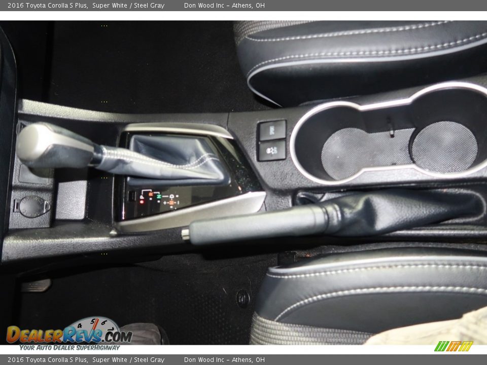 2016 Toyota Corolla S Plus Super White / Steel Gray Photo #25