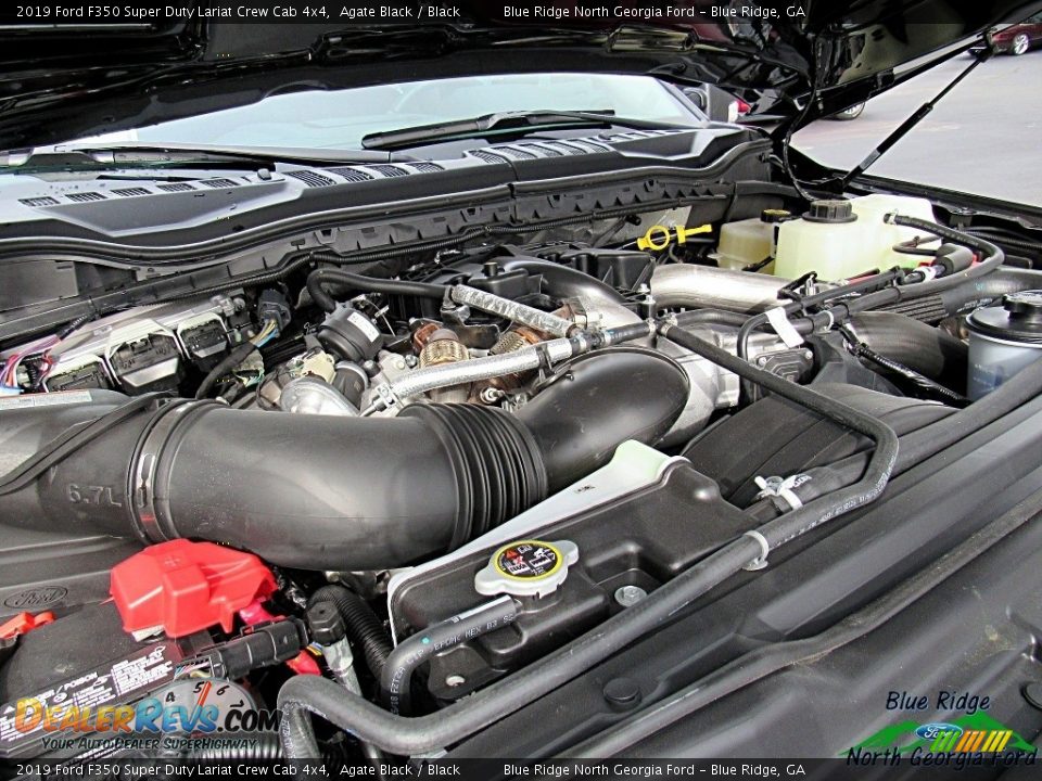 2019 Ford F350 Super Duty Lariat Crew Cab 4x4 Agate Black / Black Photo #19