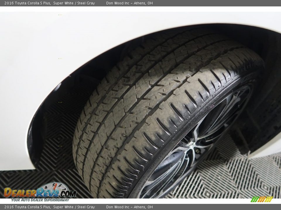 2016 Toyota Corolla S Plus Super White / Steel Gray Photo #27