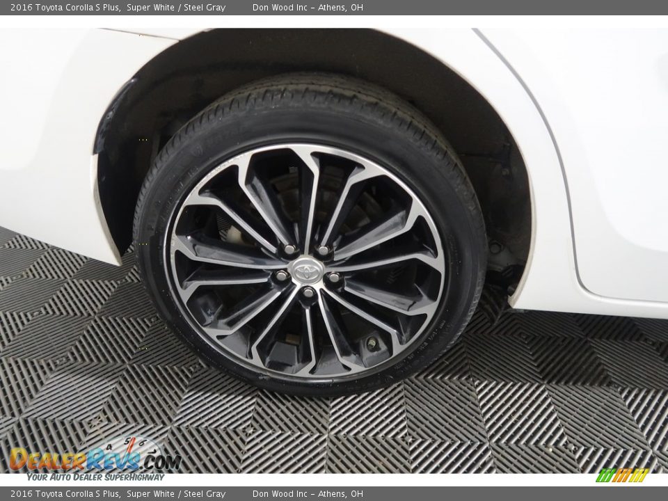 2016 Toyota Corolla S Plus Super White / Steel Gray Photo #29