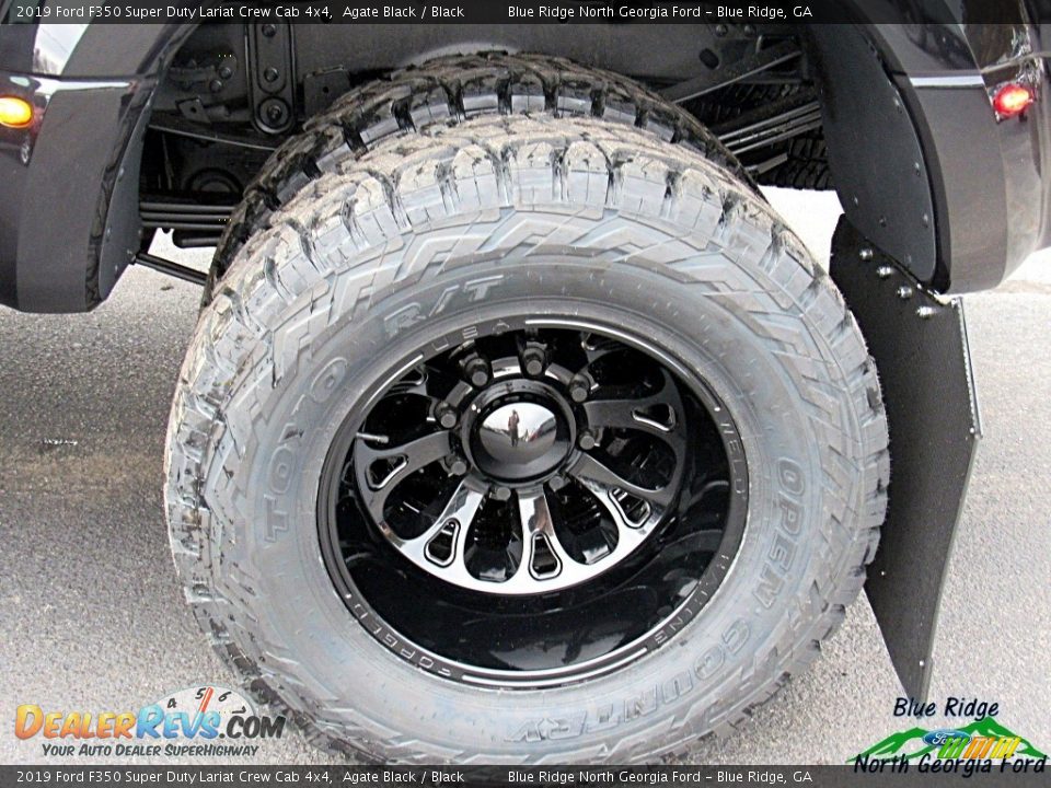 2019 Ford F350 Super Duty Lariat Crew Cab 4x4 Agate Black / Black Photo #21