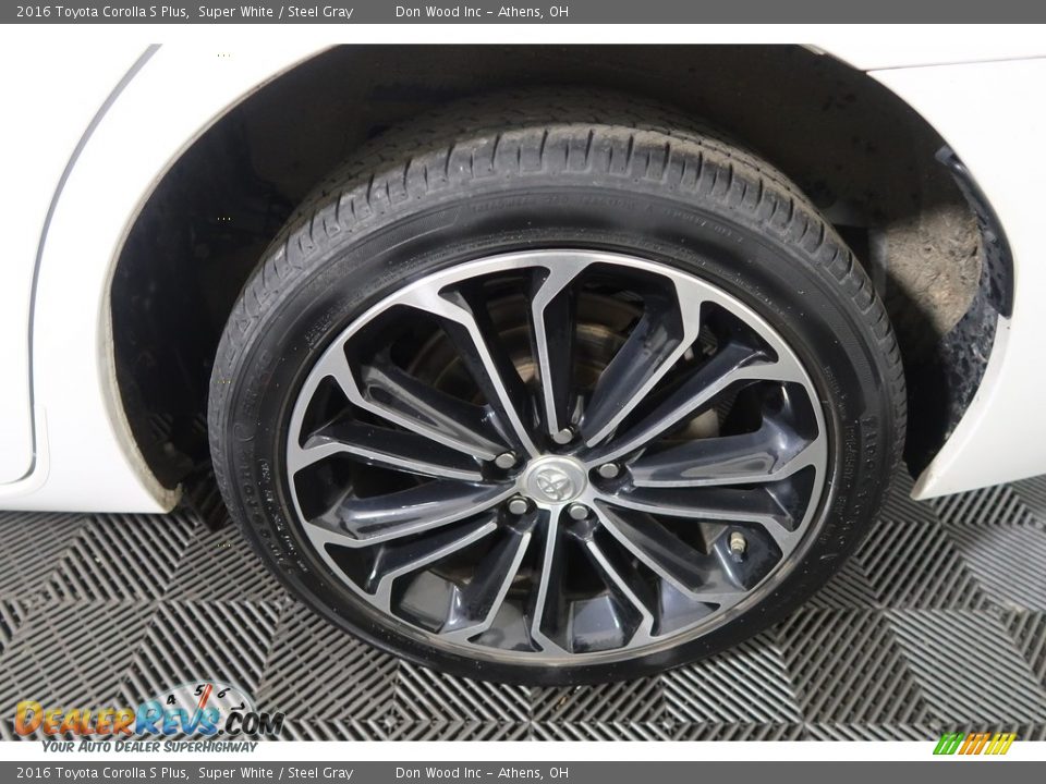 2016 Toyota Corolla S Plus Super White / Steel Gray Photo #30