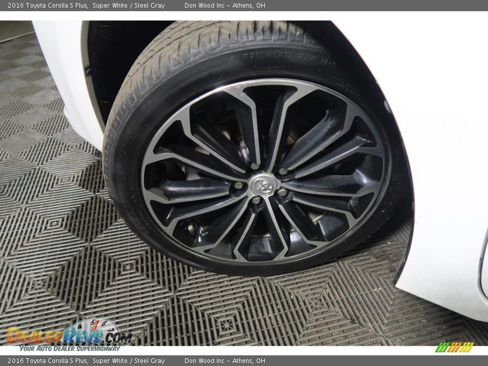 2016 Toyota Corolla S Plus Super White / Steel Gray Photo #31