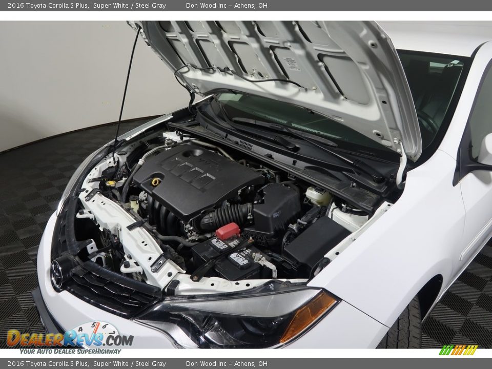 2016 Toyota Corolla S Plus Super White / Steel Gray Photo #36