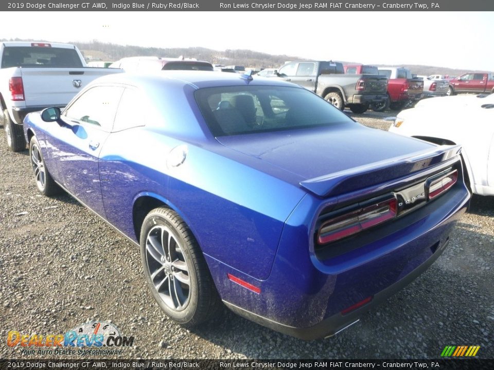 2019 Dodge Challenger GT AWD Indigo Blue / Ruby Red/Black Photo #4