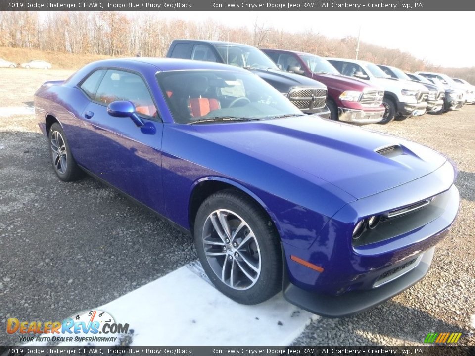 Front 3/4 View of 2019 Dodge Challenger GT AWD Photo #7