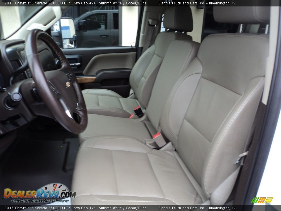 2015 Chevrolet Silverado 3500HD LTZ Crew Cab 4x4 Summit White / Cocoa/Dune Photo #8