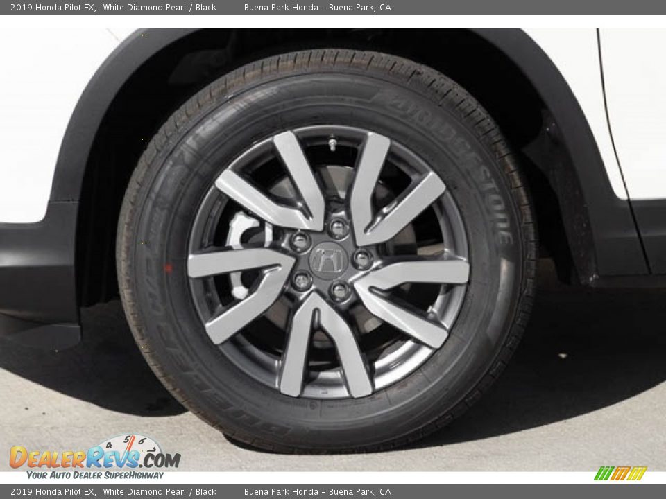 2019 Honda Pilot EX White Diamond Pearl / Black Photo #13