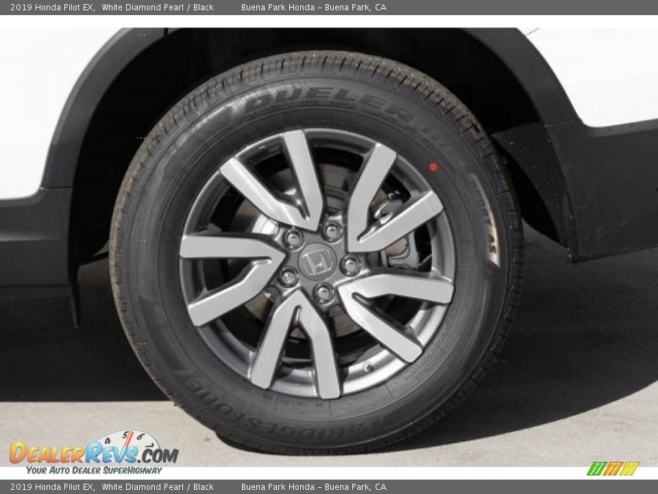 2019 Honda Pilot EX White Diamond Pearl / Black Photo #14