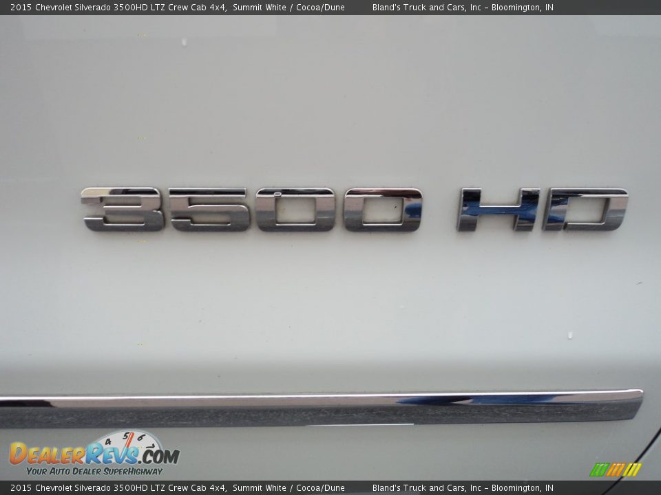2015 Chevrolet Silverado 3500HD LTZ Crew Cab 4x4 Summit White / Cocoa/Dune Photo #36