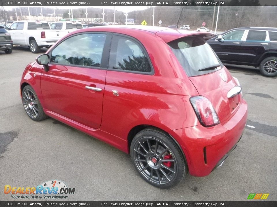 2018 Fiat 500 Abarth Brillante Red / Nero (Black) Photo #4