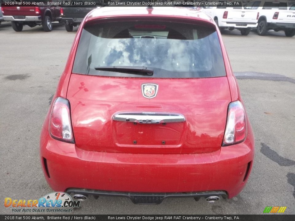 2018 Fiat 500 Abarth Brillante Red / Nero (Black) Photo #5