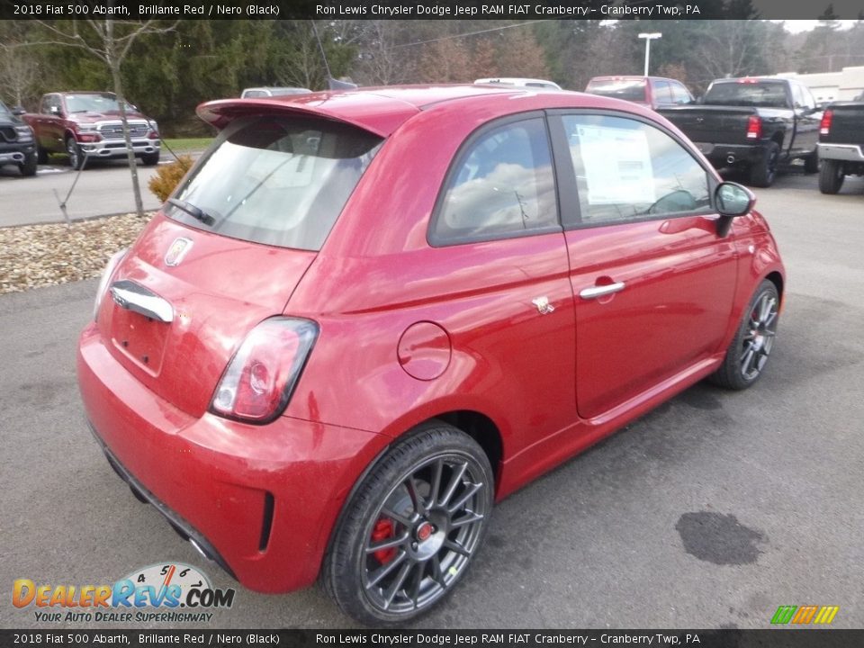 2018 Fiat 500 Abarth Brillante Red / Nero (Black) Photo #6