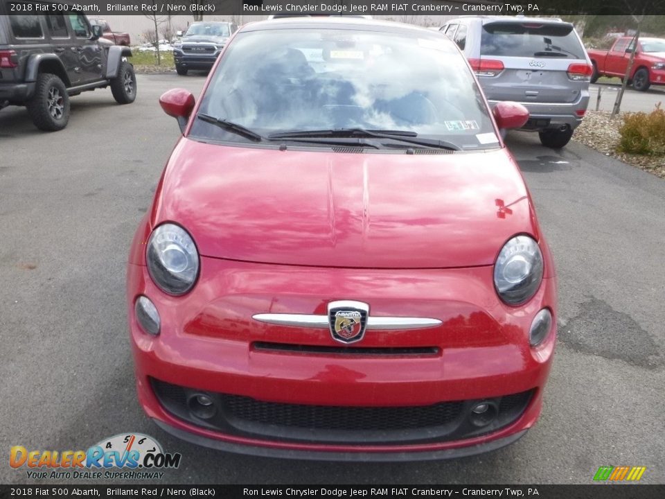 2018 Fiat 500 Abarth Brillante Red / Nero (Black) Photo #9