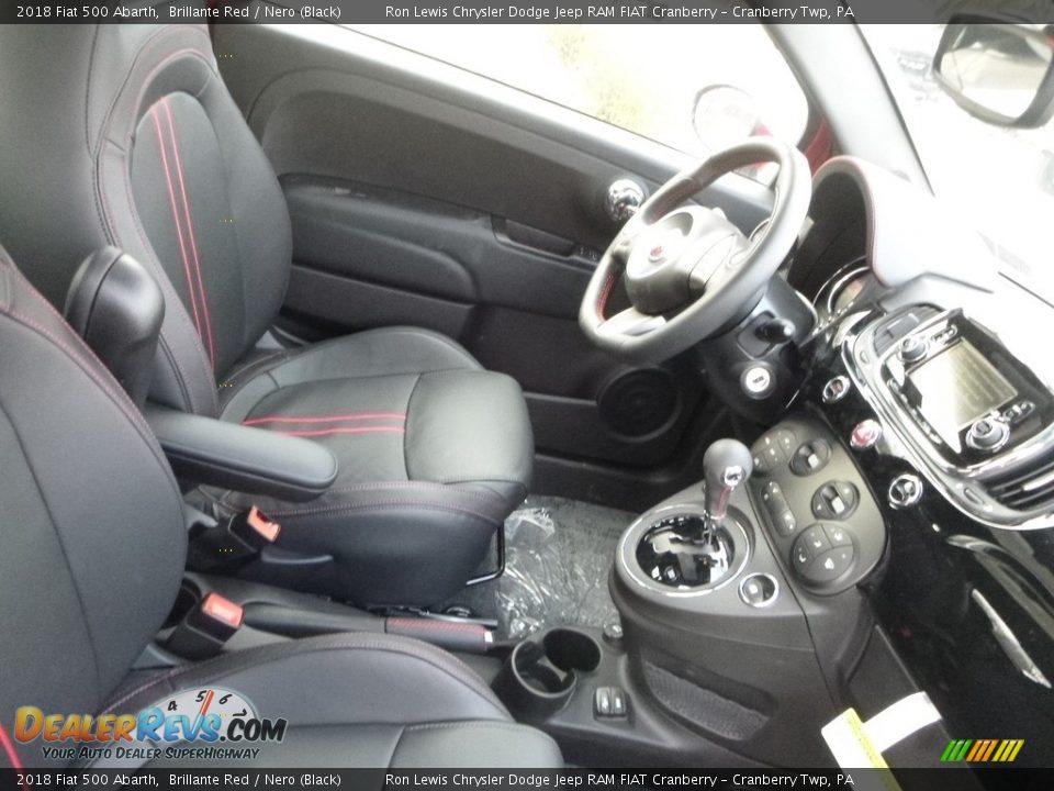 Front Seat of 2018 Fiat 500 Abarth Photo #10