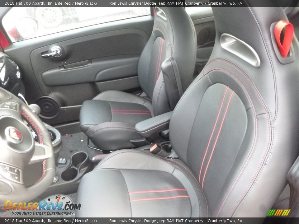 Front Seat of 2018 Fiat 500 Abarth Photo #15