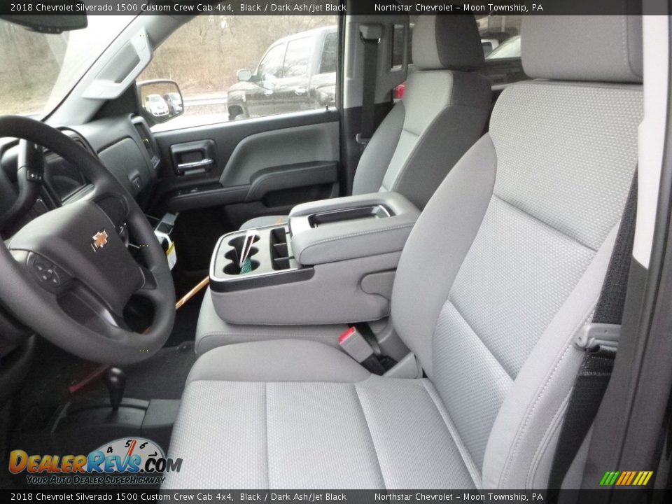 2018 Chevrolet Silverado 1500 Custom Crew Cab 4x4 Black / Dark Ash/Jet Black Photo #15