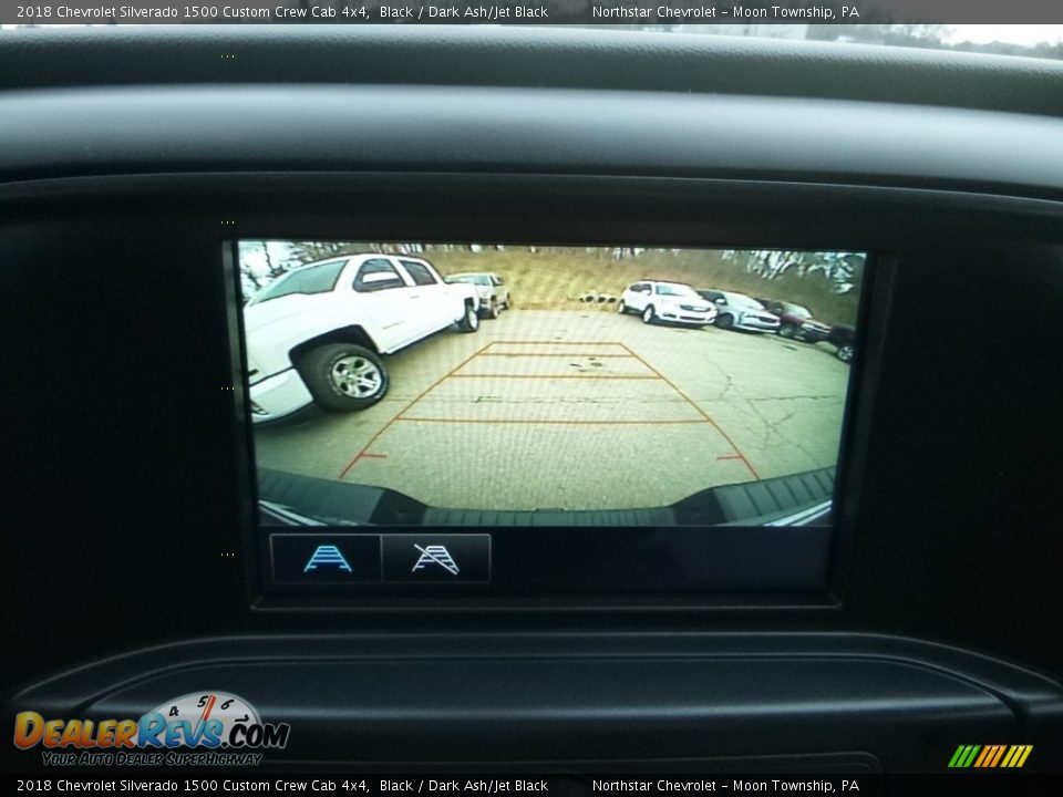 2018 Chevrolet Silverado 1500 Custom Crew Cab 4x4 Black / Dark Ash/Jet Black Photo #18