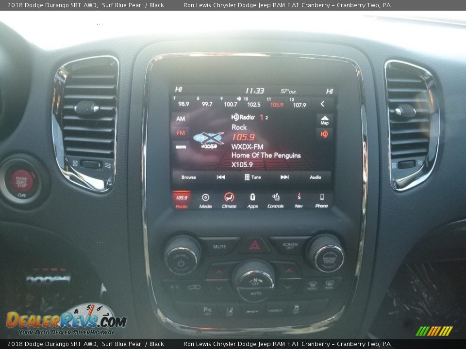 2018 Dodge Durango SRT AWD Surf Blue Pearl / Black Photo #17