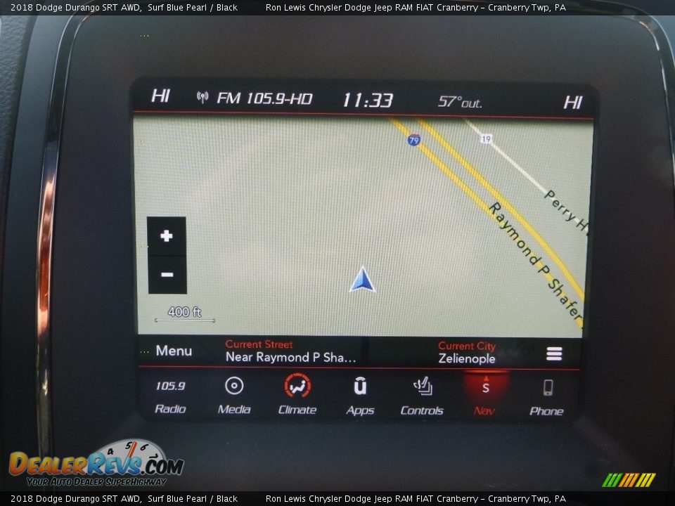 2018 Dodge Durango SRT AWD Surf Blue Pearl / Black Photo #18