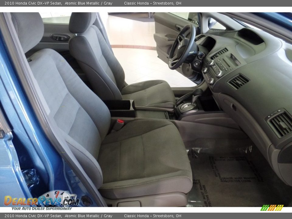 2010 Honda Civic DX-VP Sedan Atomic Blue Metallic / Gray Photo #16