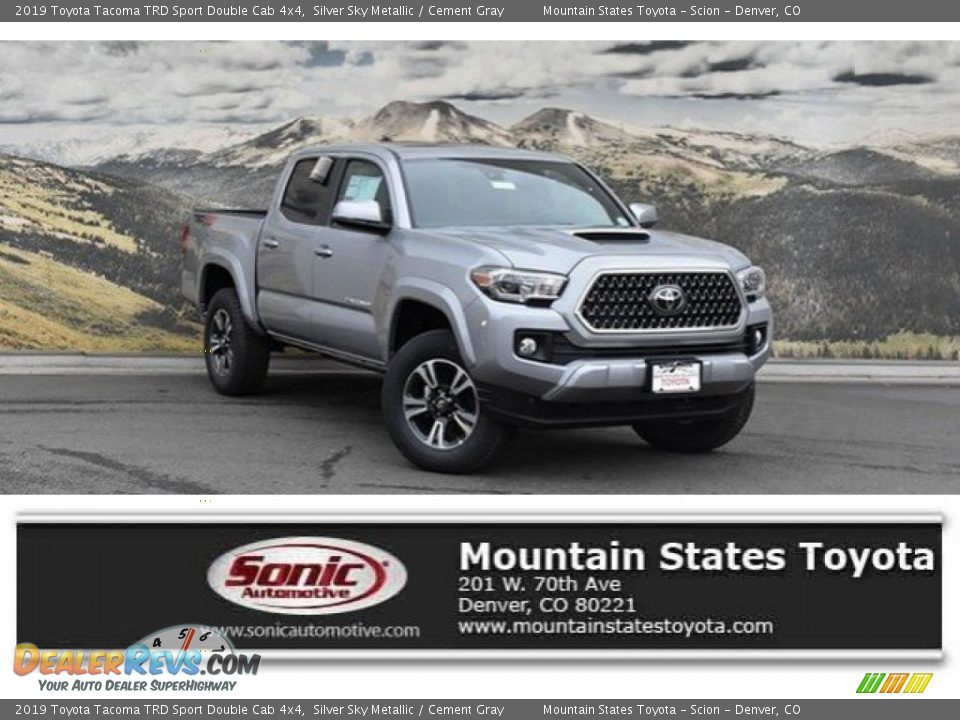 2019 Toyota Tacoma TRD Sport Double Cab 4x4 Silver Sky Metallic / Cement Gray Photo #1