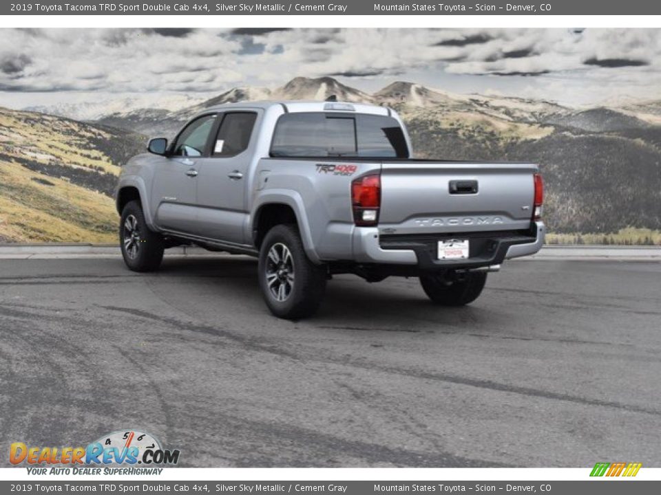 2019 Toyota Tacoma TRD Sport Double Cab 4x4 Silver Sky Metallic / Cement Gray Photo #3