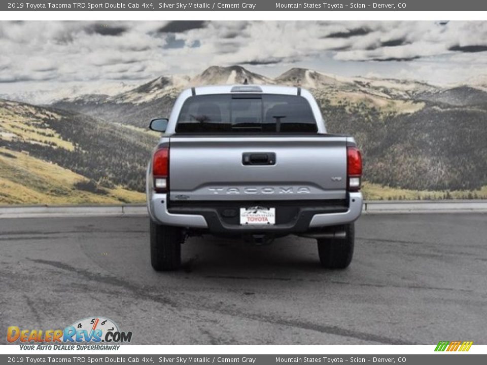 2019 Toyota Tacoma TRD Sport Double Cab 4x4 Silver Sky Metallic / Cement Gray Photo #4